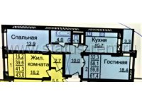 Продается 2х комнатная квартира в новом ЖК "СОЮЗ" в г. Королев, ул. Подмосковсная, д.7
