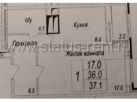 Продается 1-комнатная квартира с ремонтом и мебелью в новом монолитном доме по адресу: Московская область, г. Мытищи, 1-й Щелковский пр., 
 д.7.